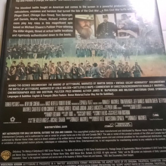 Gettysburg 2 DVD Set - Picture 8 of 8